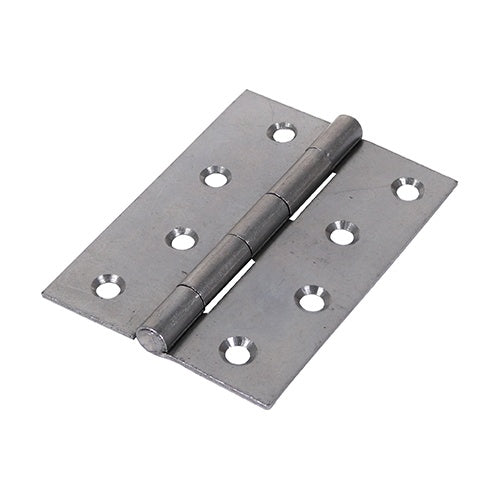 Pair of - TIMCO Butt Hinges Fixed Pin (1838) Steel Self Colour - 90 x 60