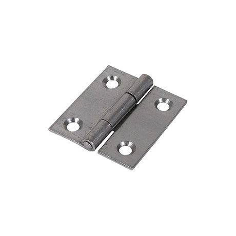 Pair of - TIMCO Butt Hinges Fixed Pin (1838) Steel Self Colour - 38 x 34