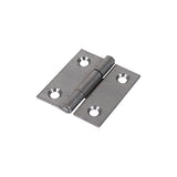 Pair of - TIMCO Butt Hinges Fixed Pin (1838) Steel Self Colour - 38 x 34