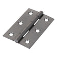 Pair of - TIMCO Butt Hinges Fixed Pin (1838) Steel Self Colour - 75 x 50