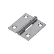 Pair of - TIMCO Butt Hinges Fixed Pin (1838) Steel Silver - 38 x 34