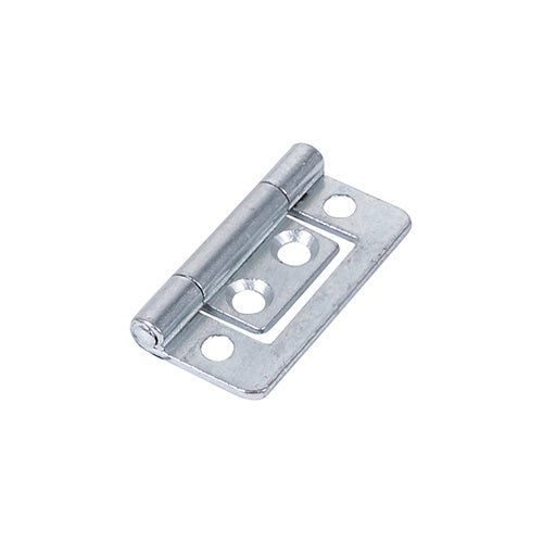 Pair of - TIMCO Flush Hinges (105) Steel Silver - 38 x 28