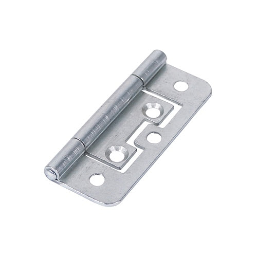 Pair of - TIMCO Flush Hinges (105) Steel Silver - 63 x 37