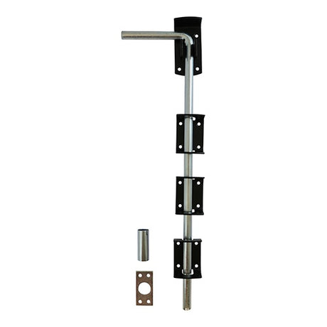 TIMCO Garage Drop Down Bolt Black - 18"