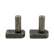 Pair of - TIMCO Gate Hinge Hooks to Weld Self Coloured - 12mm