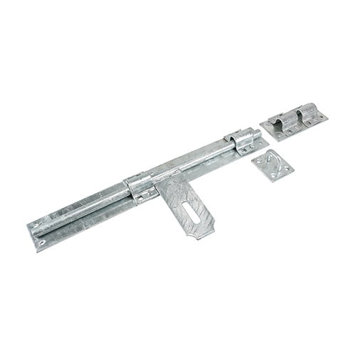 TIMCO Heavy Cross Pattern Door Bolt Hot Dipped Galvanised - 18"