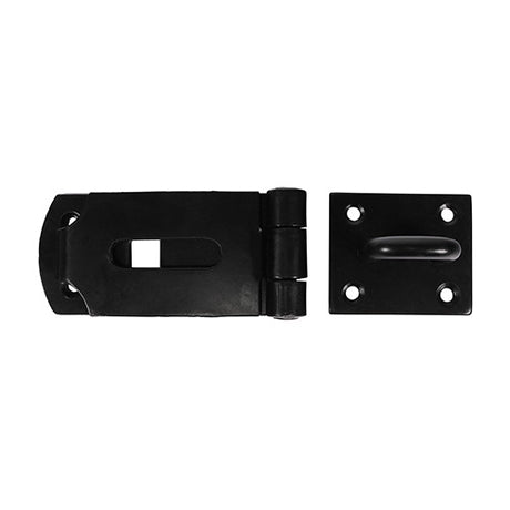 TIMCO Heavy Duty Hasp & Staple Secure Bolt On Black - 8"