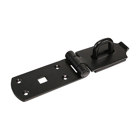 TIMCO Heavy Duty Hasp & Staple Secure Bolt On Black - 8"