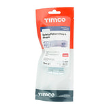 TIMCO Hasp & Staple Safety Pattern Silver - 3"