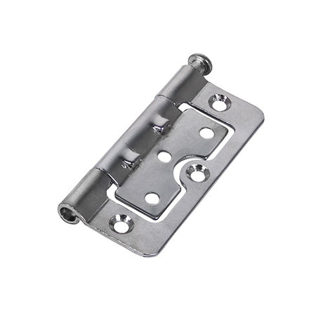 Pair of - TIMCO Hurlinge Hinges Loose Pin (104Z) Steel Polished Chrome - 75 x 52