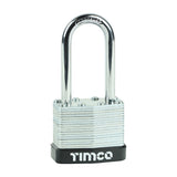 TIMCO Laminated Padlock - Long Shackle - 40mm