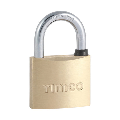 Pair of - TIMCO Brass Padlock - 40mm