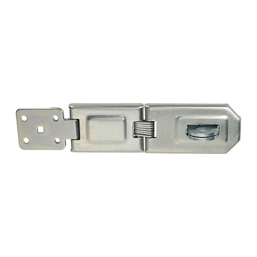 TIMCO Hasp and Staple Single Hinged Silver - 160mm