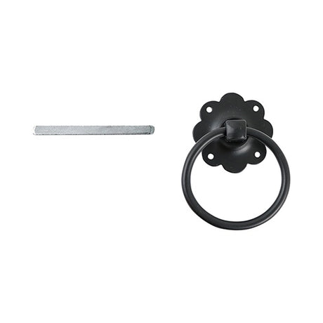 TIMCO Ring Gate Latch Plain Black - 6"