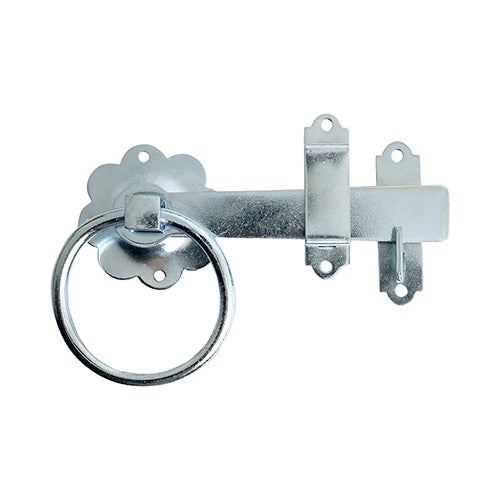 TIMCO Ring Gate Latch Plain Zinc - 6"