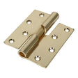 Pair of - TIMCO Rising Butt Hinges Right Hand Steel Electro Brass - 100 x 86