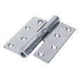 Pair of - TIMCO Rising Butt Hinges Left Hand Steel Silver - 100 x 86