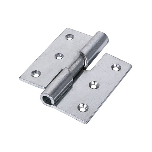 Pair of - TIMCO Rising Butt Hinges Right Hand Steel Silver - 75 x 72