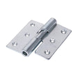 Pair of - TIMCO Rising Butt Hinges Left Hand Steel Silver - 75 x 72