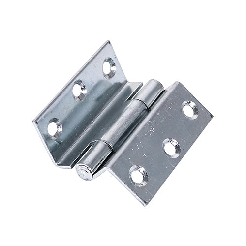 Pair of - TIMCO Stormproof Hinges (1951) Steel Silver - 63 x 58