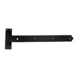 Pair of - TIMCO Straight Band & Hook On Plates Hinges Black - 400mm