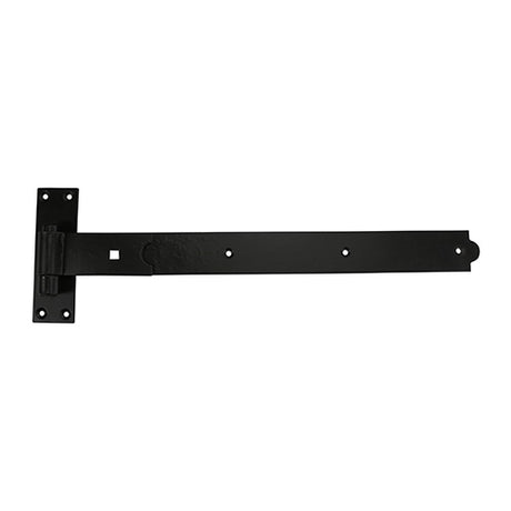 Pair of - TIMCO Straight Band & Hook On Plates Hinges Black - 400mm