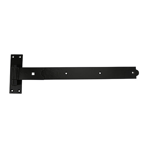 Pair of - TIMCO Straight Band & Hook On Plates Hinges Black - 600mm