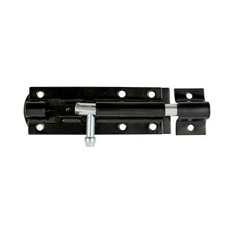 TIMCO Straight Tower Bolt Black - 8"