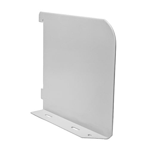 TIMCO Twin Slot Shelf End White - 150mm