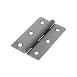 Pair of - TIMCO Uncranked Butt Hinges (5050) Steel Self Colour - 75 x 48