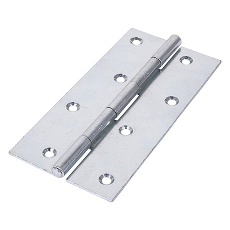 Pair of - TIMCO Uncranked Butt Hinges (5050) Steel Silver - 150 x 75