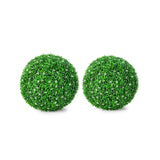 2 PCS Holly Artificial Topiary Balls 19.5 Inch Faux Boxwood Balls