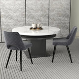 Set of 2 Upholstered Living Room Chair with High-density Sponge Cushion-Grey