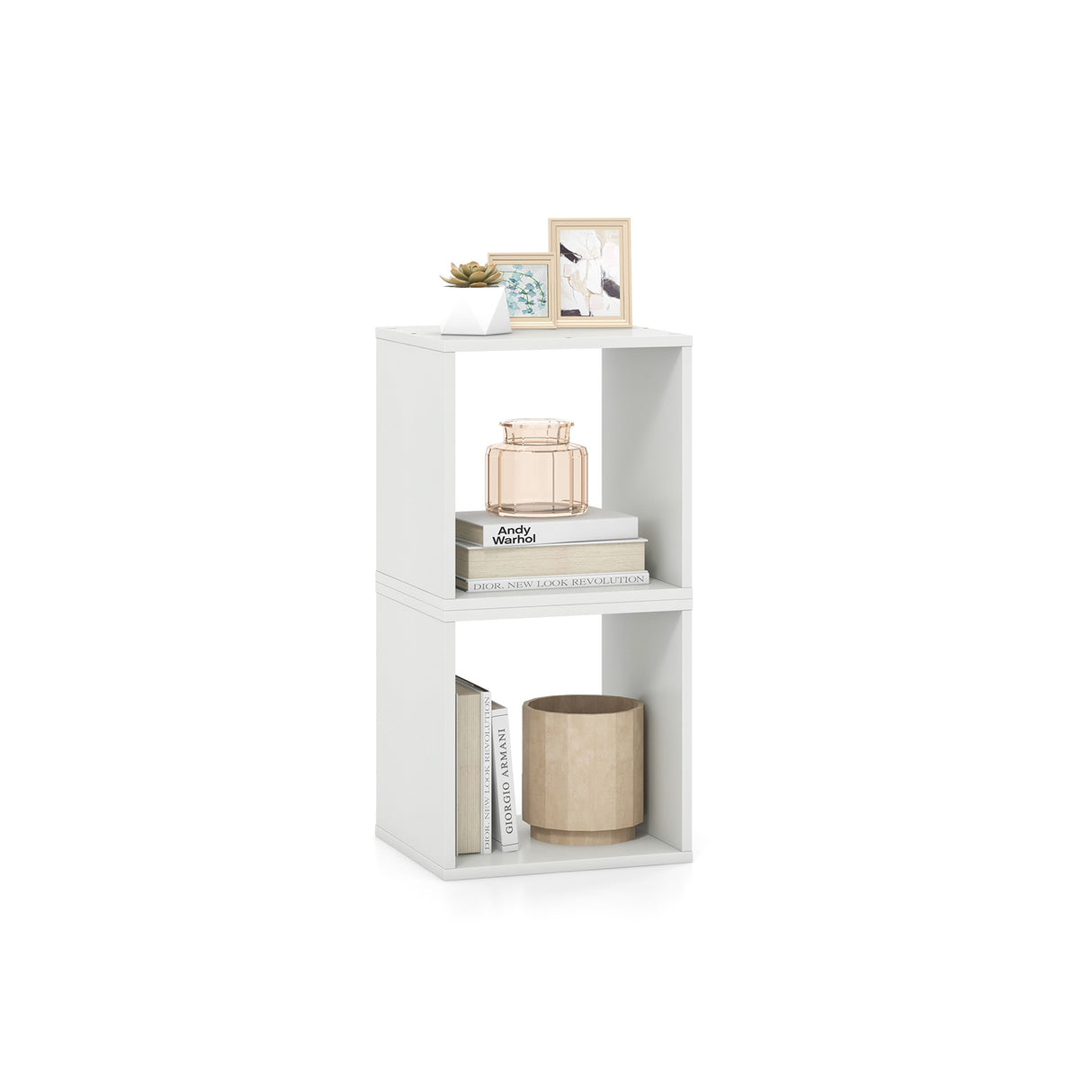 Cube Storage Organizer Set of 2-White