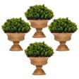 4-Set Artificial Mini Greenery Potted Plant for Home &amp; Office-Round shape