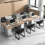Set of 4 Reception Guest Chair with Padded Armrests-Black