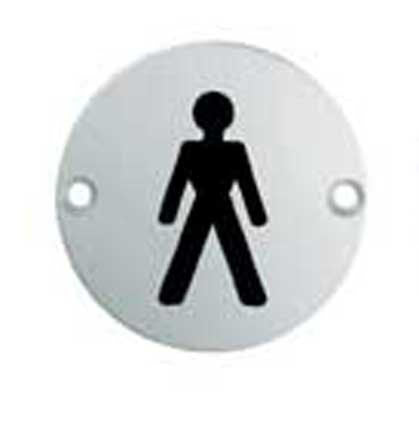 76 X 1.5MM SIGN - MALE - FACE FIX_x005F
 - BRIGHT STAINLESS STEEL - EACH