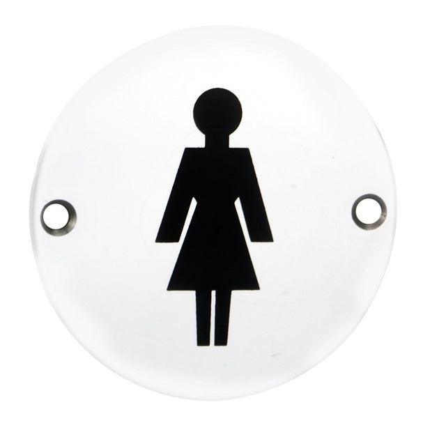 FEMALE SYMBOL - SATIN ANODISED ALUMINIUM - EACH