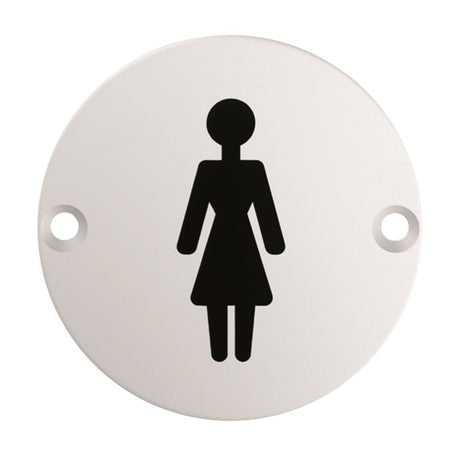 76 X 1.5MM SIGN - FEMALE - FACE FIX_x005F
 - SATIN STAINLESS STEEL - EACH