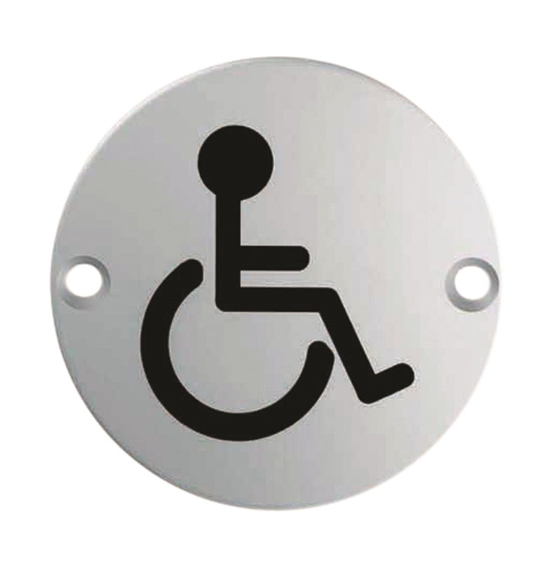 76 X 1.5MM SIGN - ACCESSIBLE - FACE FIX_x005F
 - SATIN STAINLESS STEEL - EACH