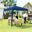 Outsunny 3 M x 3 M Base/ 2.5 M x 2.5 M Top Pop Up Gazebo, 2 Person Setup Instant with Carry Bag, Height Adjustable Slant Leg Party Tent Instant Event Shelter for Garden, Patio