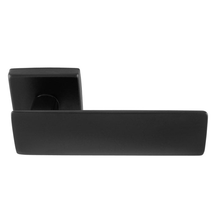 SPRING LEVER ON CONCEALED FIX SQUARE ROSE NER (MATT BLACK) - MATT BLACK - PAIR