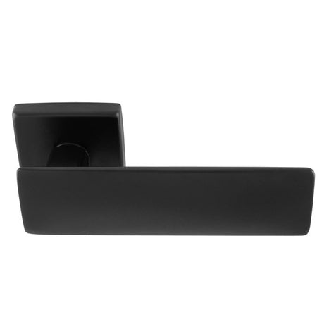 SPRING LEVER ON CONCEALED FIX SQUARE ROSE NER (MATT BLACK) - MATT BLACK - PAIR