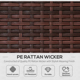 Outsunny Rattan Folding Sun Lounger Outdoor Chair with Cushion and Pillow Cream White