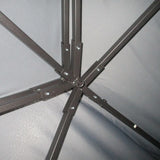 Outsunny 3 x 4m Aluminium Garden Gazebo, Marquee Canopy Shelter Pavilion Party Tent with Nets and Curtains for Garden and Deck, Dark Grey