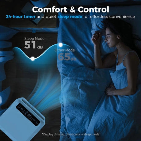 HOMCOM Portable Air Conditioner 9000 BTU, Air Conditioning Unit with Digital Display for Room up to 28m2