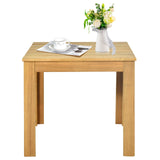 Wooden Square Patio Coffee Bistro Table-Natural