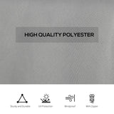 Outsunny 4 Pack Replacement Gazebo Curtains Privacy Panel for Most 3 x 4m Gazebo Canopy Pavillion Outdoor Shelter Sidewalls Accessories Light Grey