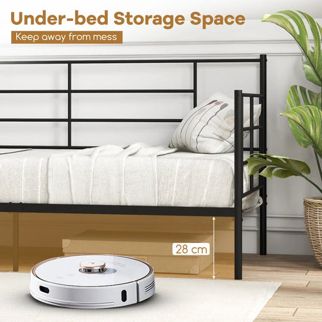 Single Size Daybed with Arms and Back
