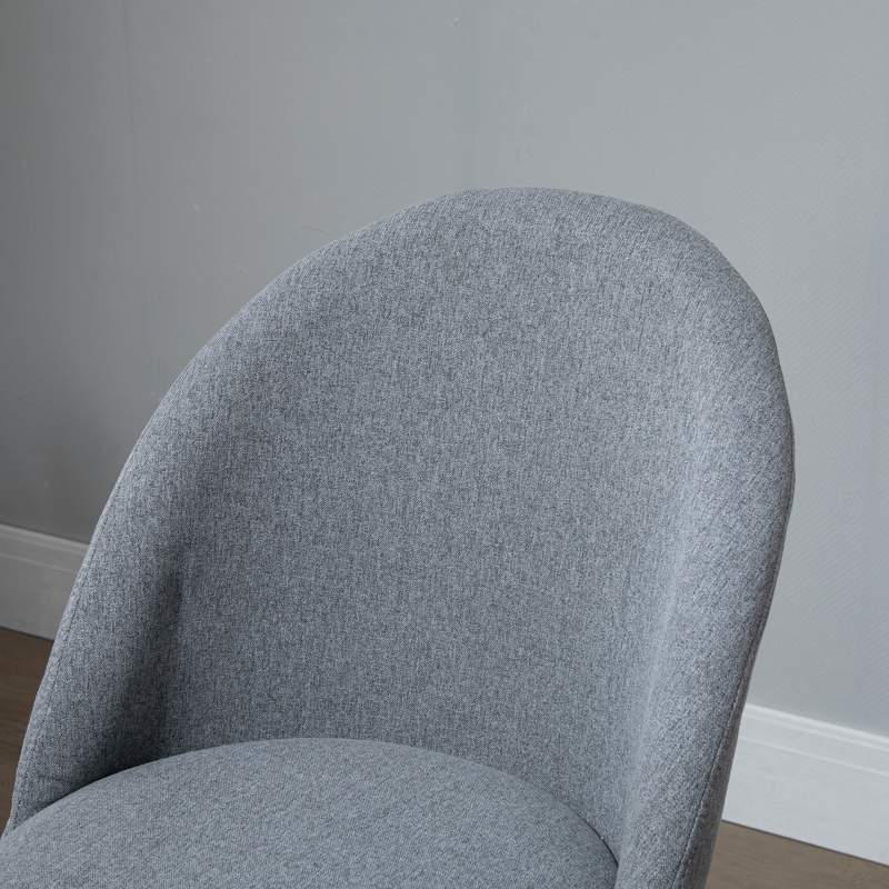 Vinsetto Ergonomic Drafting chair Adjustable Height w/ 5 Wheels Padded Seat Footrest 360 Swivel Freely Comfortable Versatile Use For Home Office - Grey